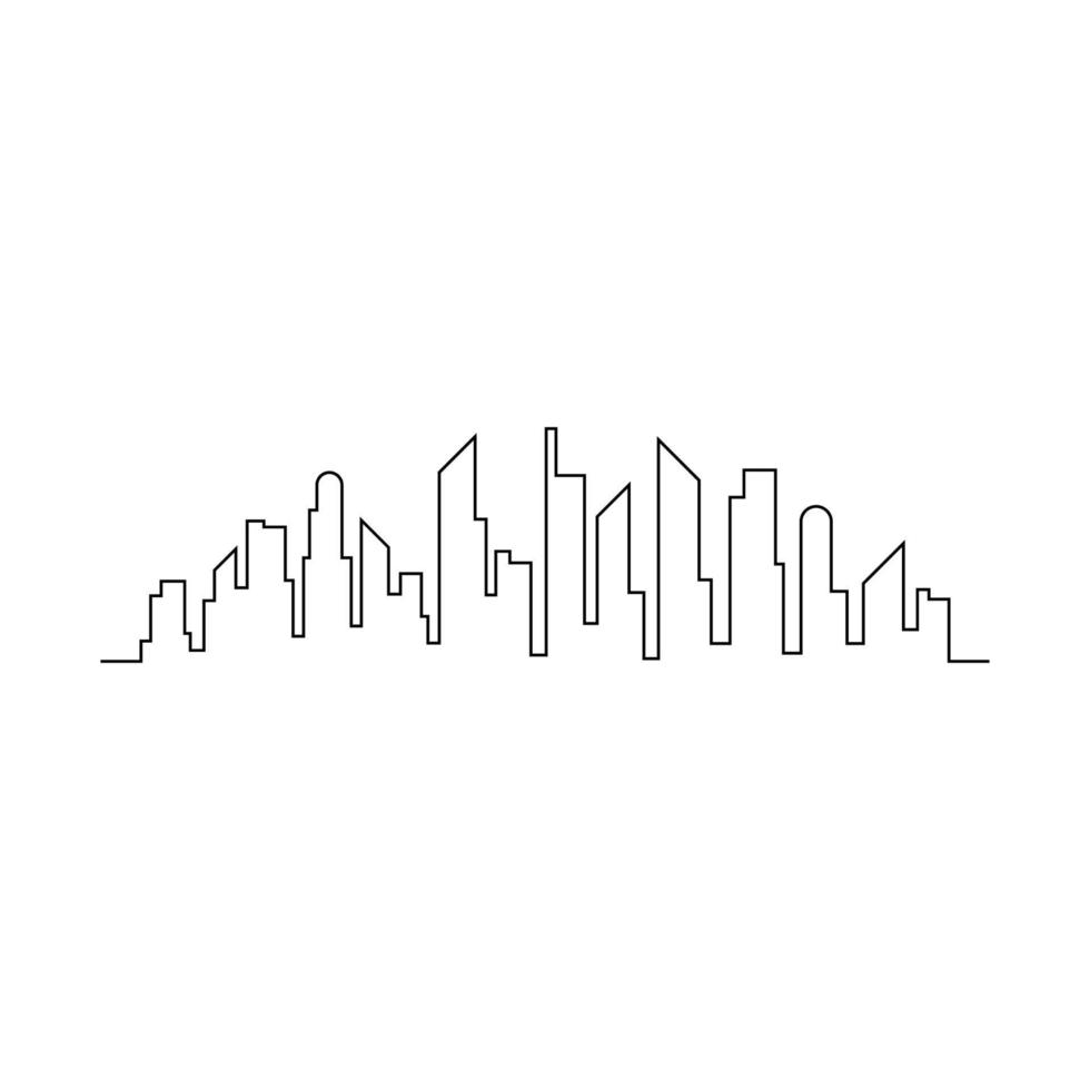 moderne skyline van de stad ontwerp vector