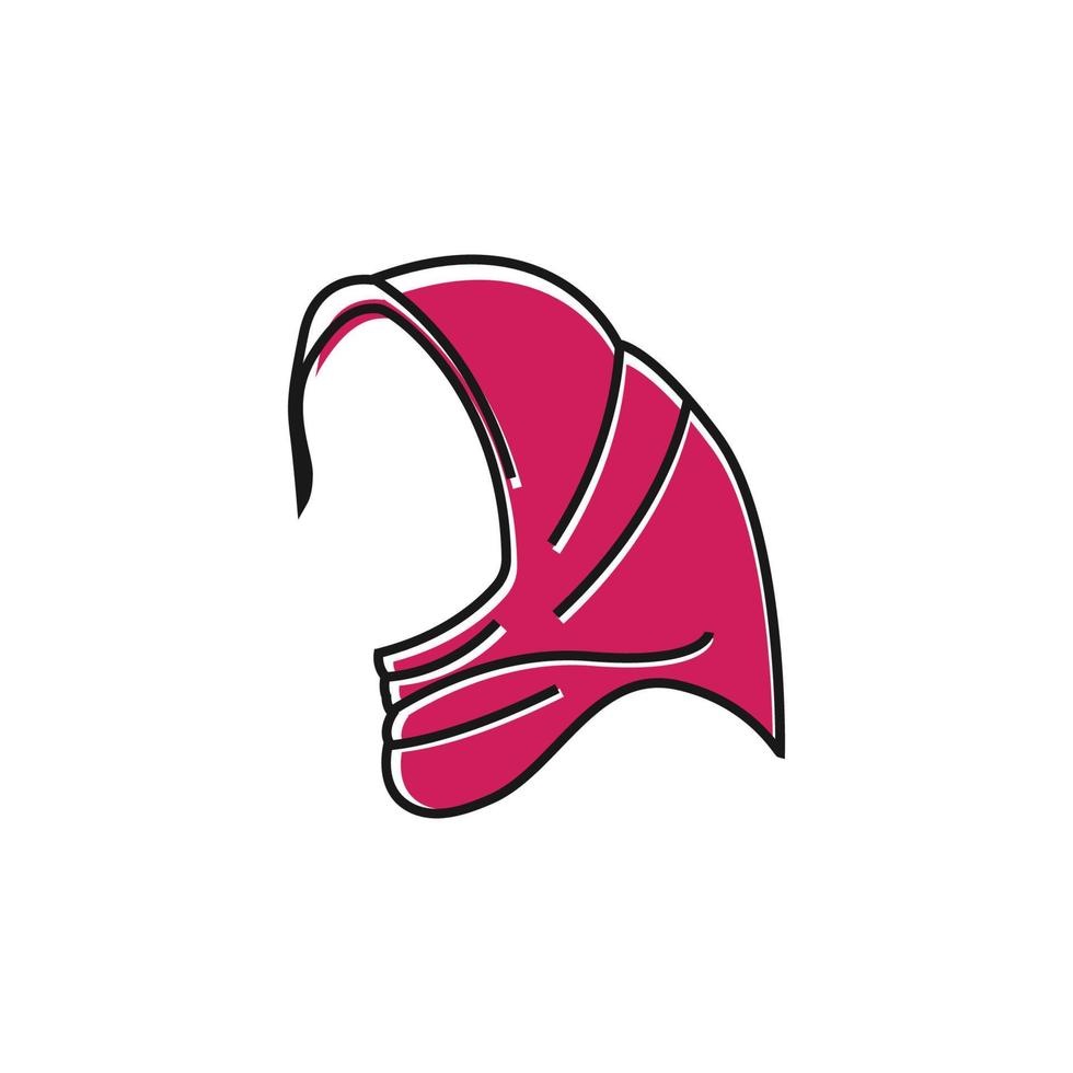 hijab logo pictogram ontwerp sjabloon vector