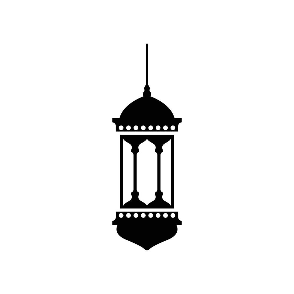 islamitische lantaarn logo pictogram ontwerp sjabloon vector