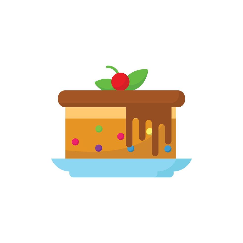 mousse cake pictogram ontwerp vector