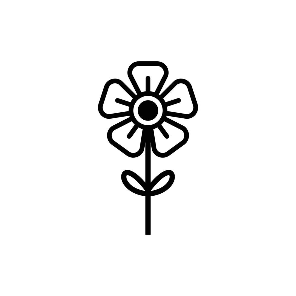 bloem pictogram ontwerpsjabloon vector