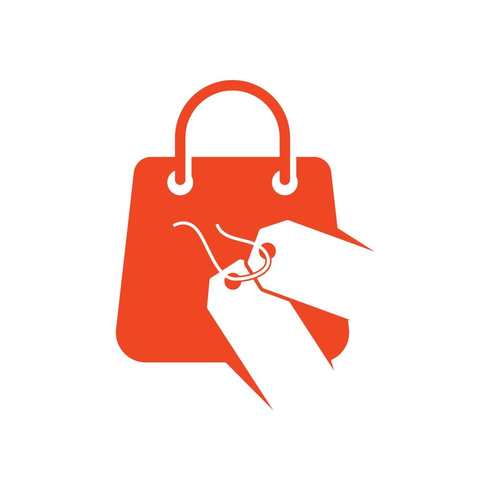 boodschappentas logo pictogram ontwerp sjabloon vector