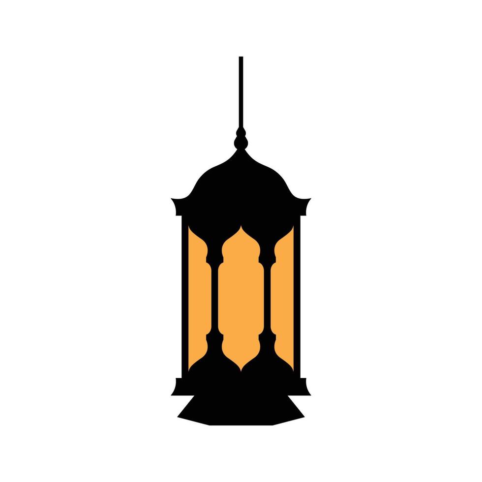 islamitische lantaarn logo pictogram ontwerp sjabloon vector