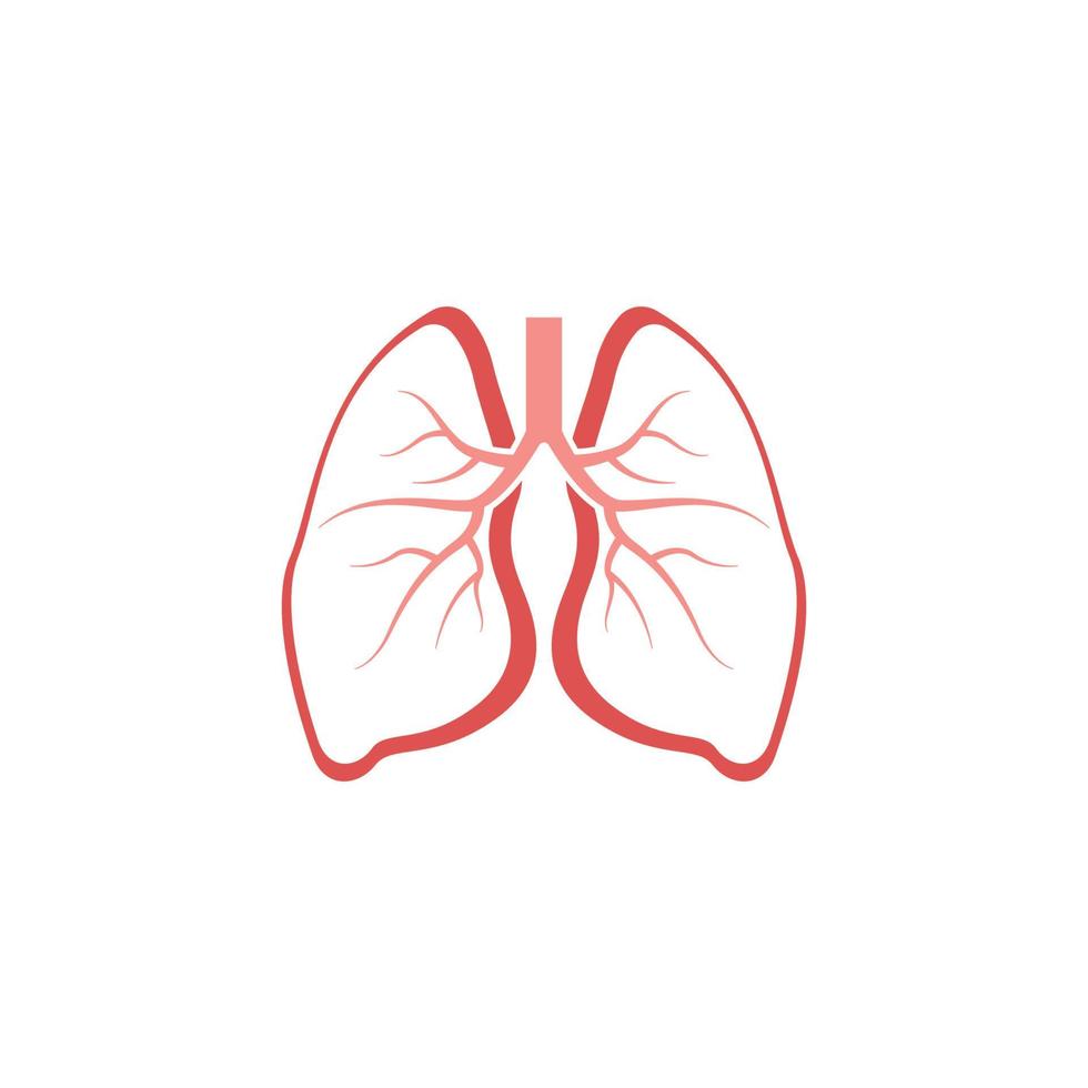 longen pictogram ontwerpsjabloon vector