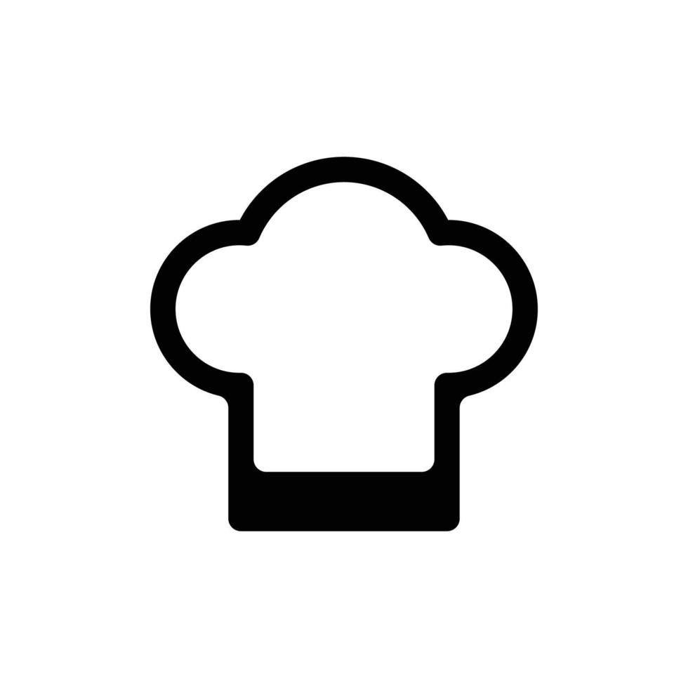 chef-kok pictogram ontwerpsjabloon vector
