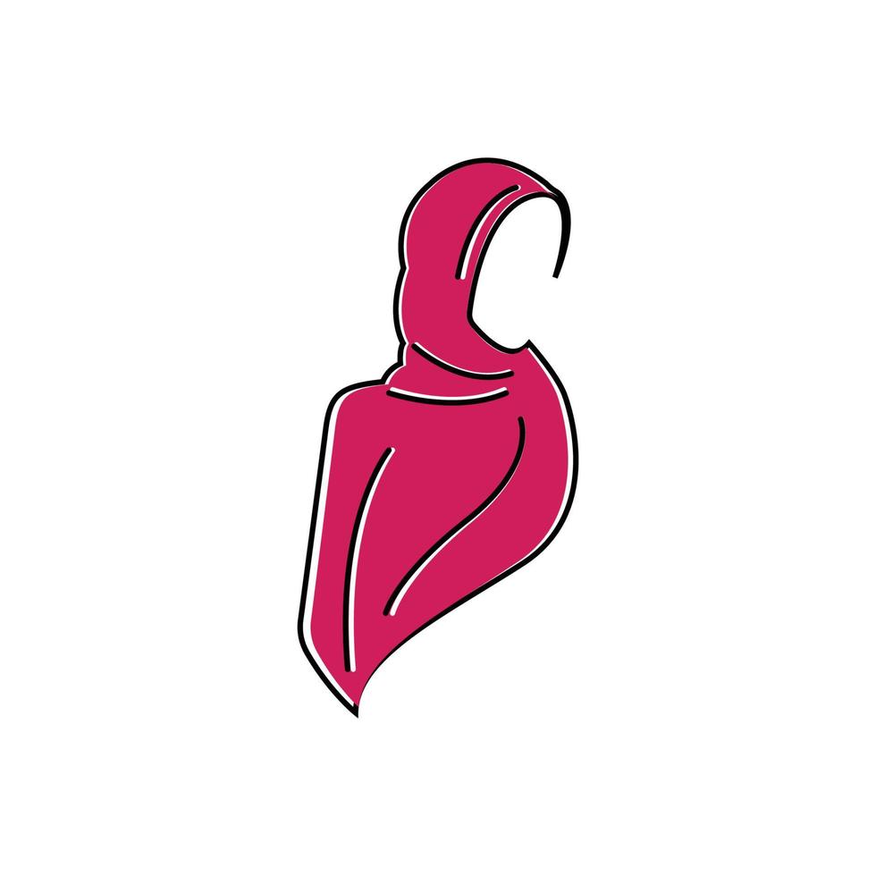 hijab logo pictogram ontwerp sjabloon vector