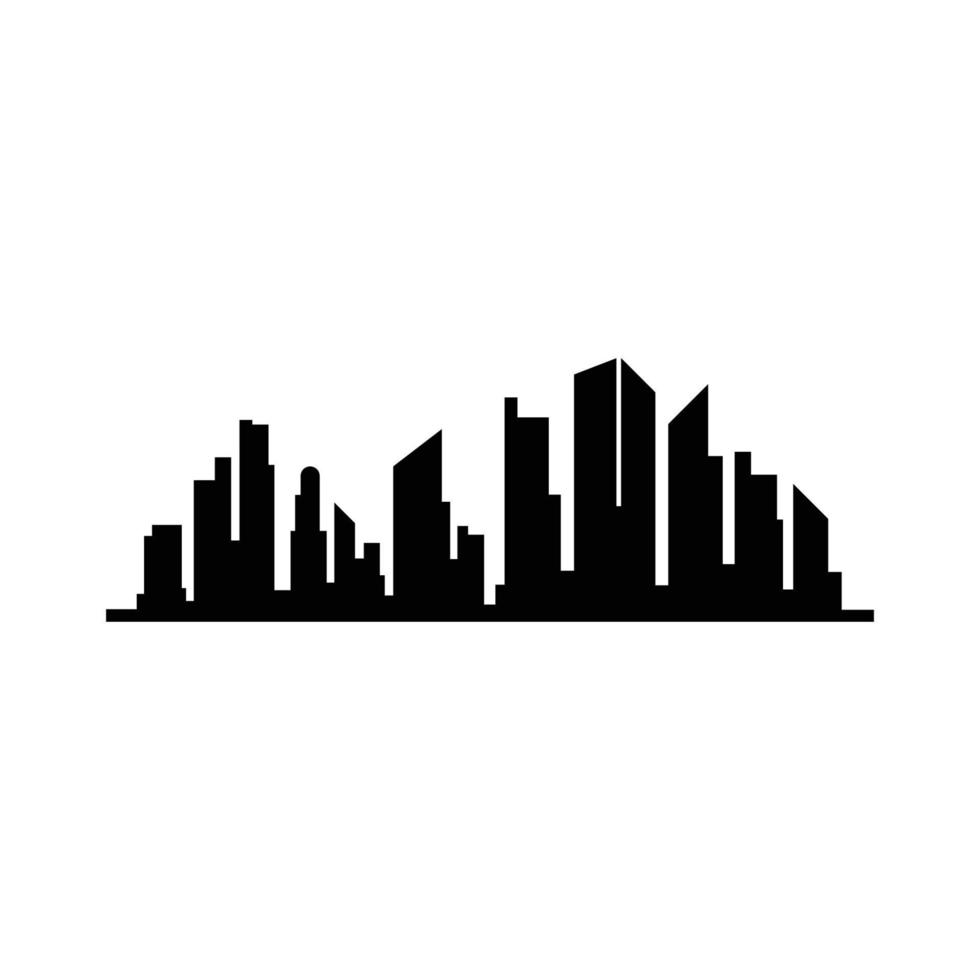 stad skyline silhouet ontwerp vector