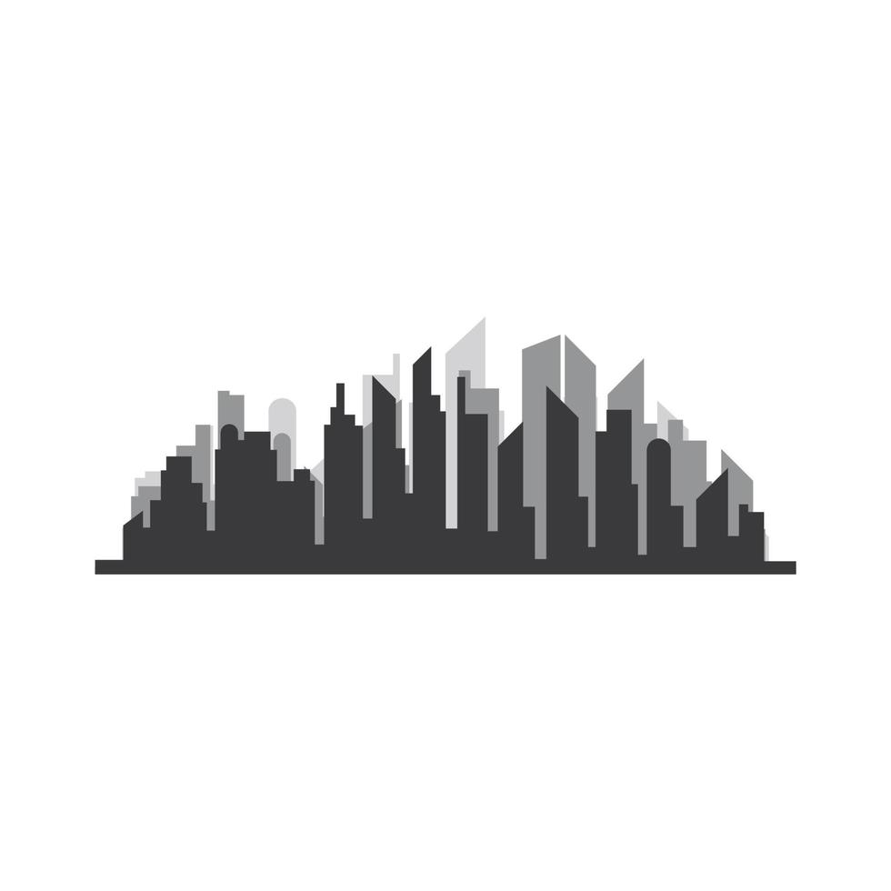 stad skyline silhouet ontwerp vector