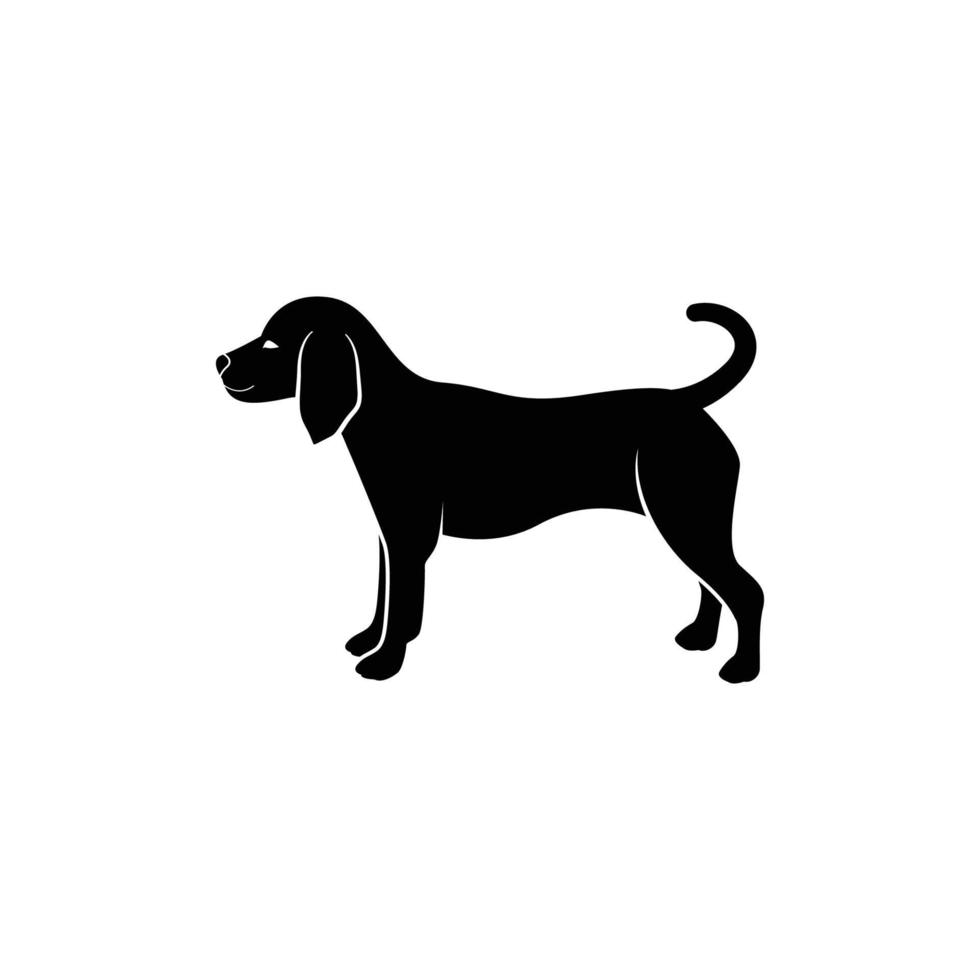 labrador shilouette ontwerp vector