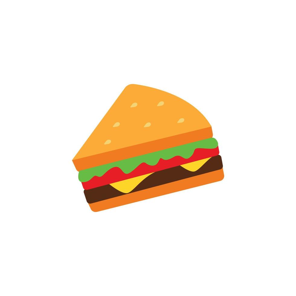 sandwich logo pictogram ontwerp vector
