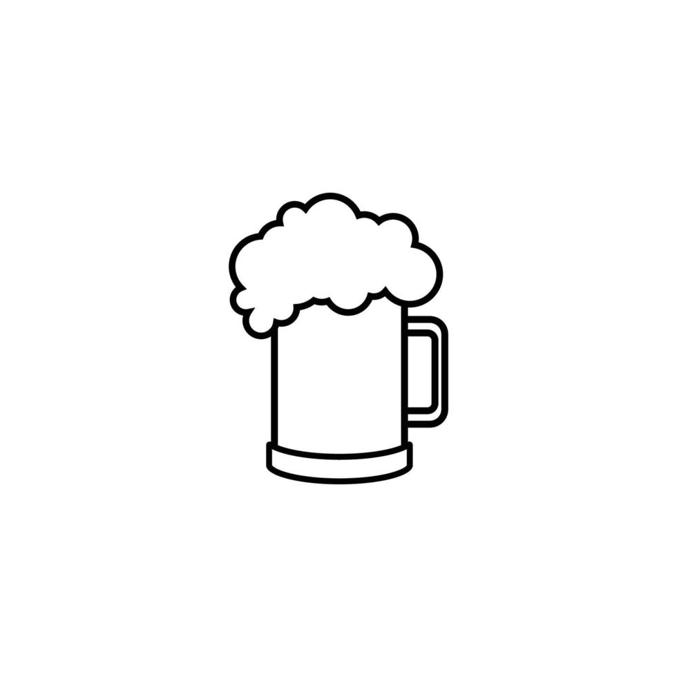 bier pictogram ontwerpsjabloon vector