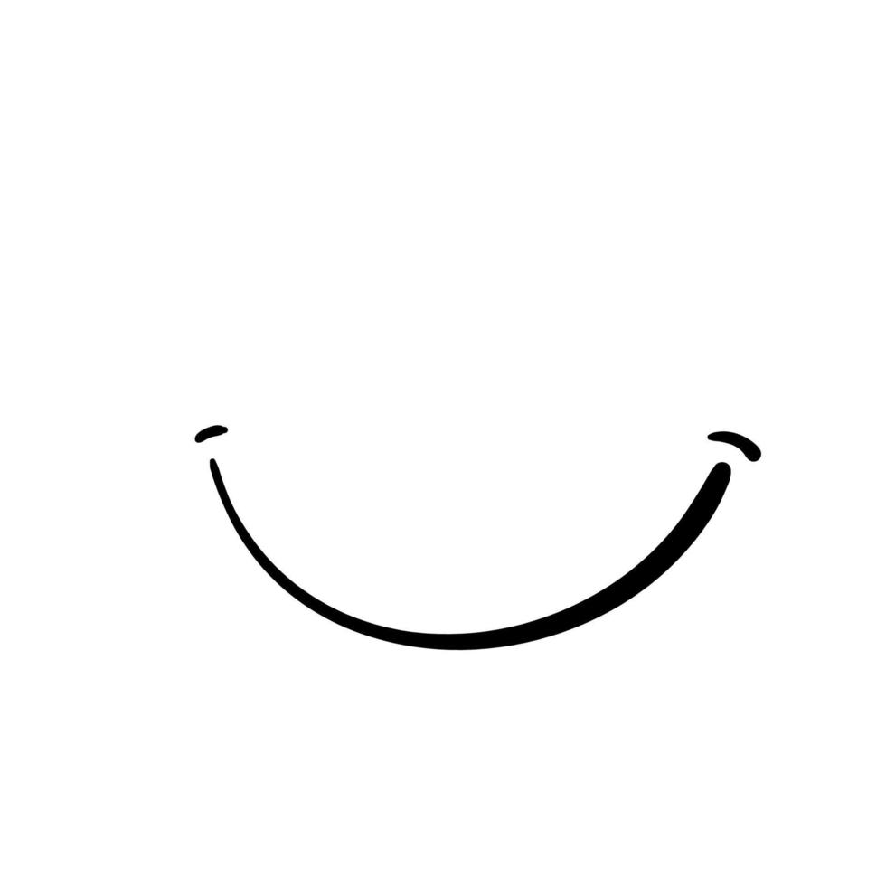grappige glimlach pictogram symbool emotie emoticons smiley gezichten emoji met doodle handgetekende stijl symbool voor gelukkige internationale dag van geluk wereld glimlach dag vector
