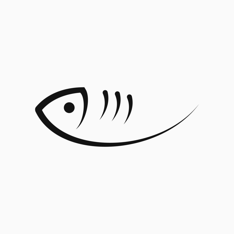 vis icoon. goed voor logo, icoon en symbool vector