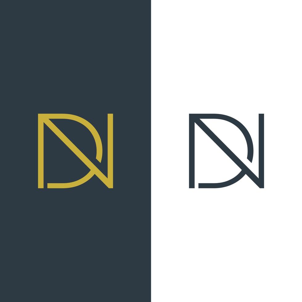 abstracte brief eerste vector logo ontwerpsjabloon