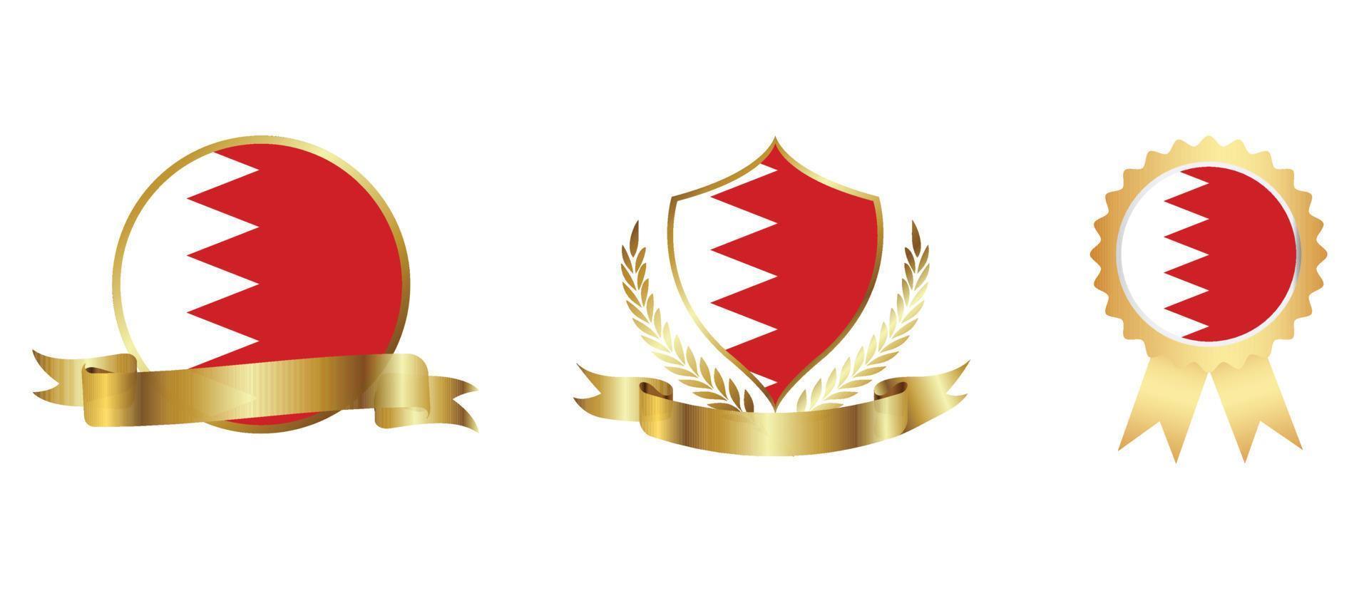 bahrein vlagpictogram. web pictogrammenset. pictogrammen collectie plat. eenvoudige vectorillustratie. vector