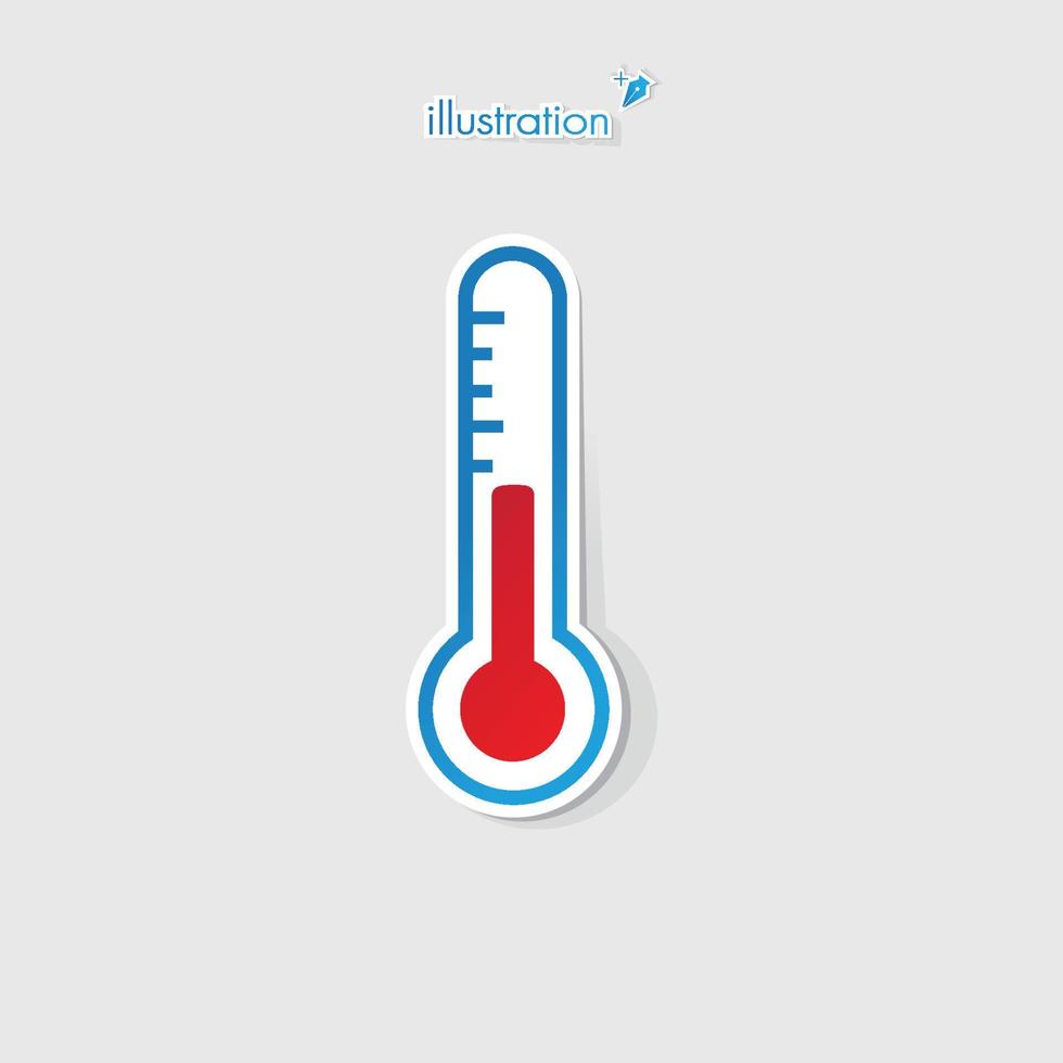 thermometer symbool, vector eps10 illustratie