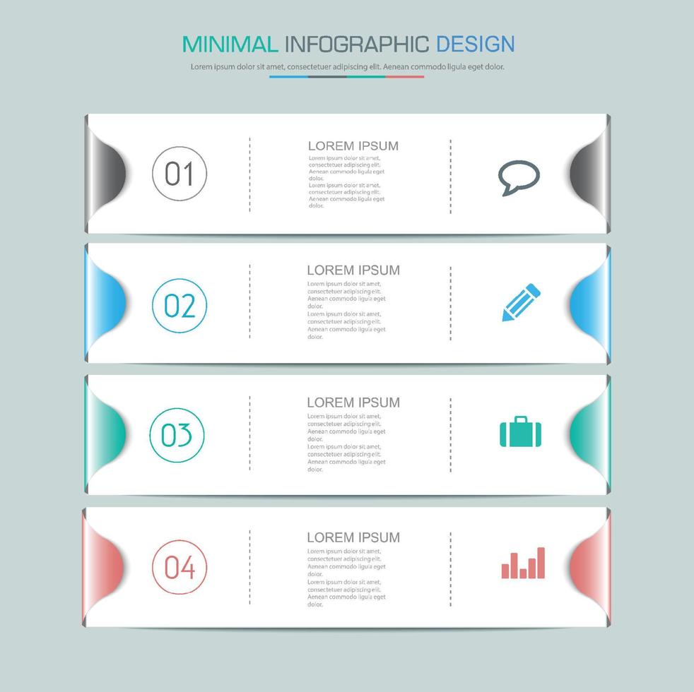 infographic elementen met zakelijke pictogram op volledige kleur achtergrond proces of stappen en opties workflow diagrammen, vector ontwerpelement eps10 illustrationirh