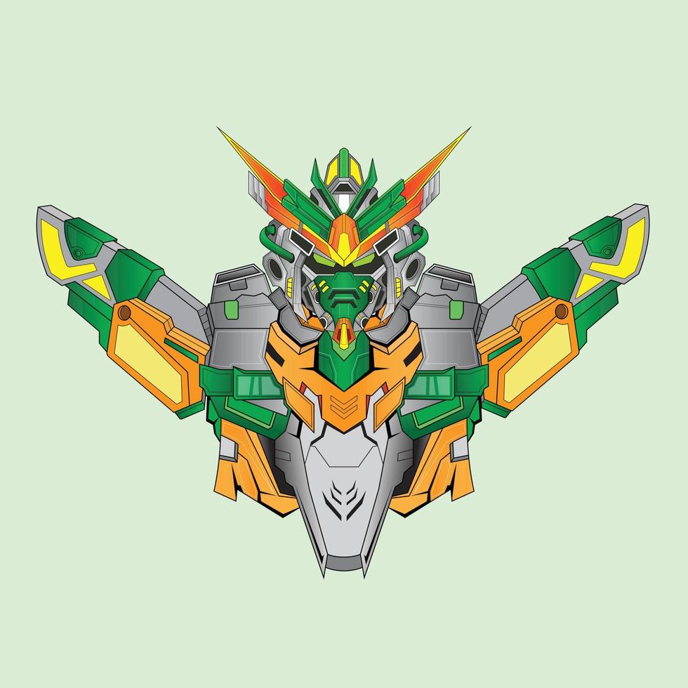 krijger cyborg robot ridder in de heilige geometrie ornamenten achtergrond, perfect voor t-shirt design, sticker, poster, merchandise en e-sport logo vector