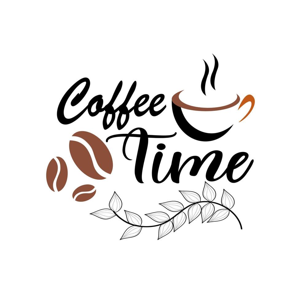koffie quote afbeeldingen, logo's, labels en stickers vector