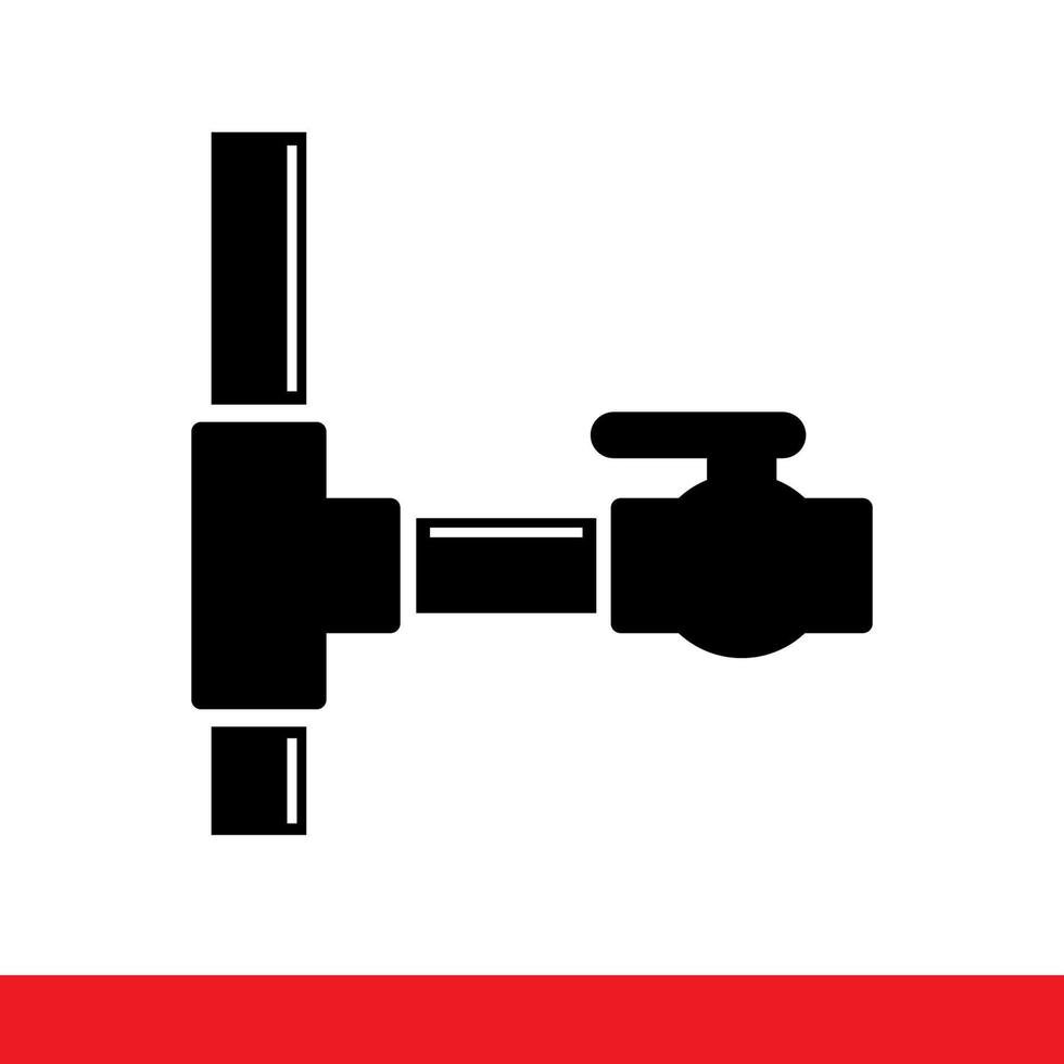 polypropyleen pijp kraan verbinding koppeling vector icon