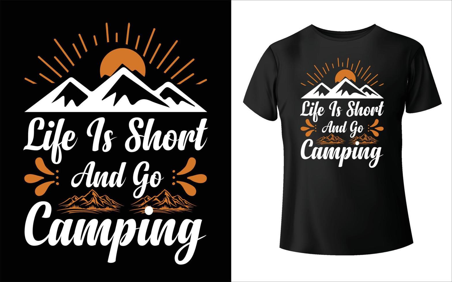 camping vector royalty's, camping t-shirt ontwerp, hou van kamperen