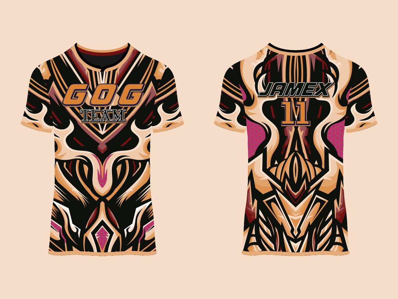 gaming jersey club abstract vector ontwerp