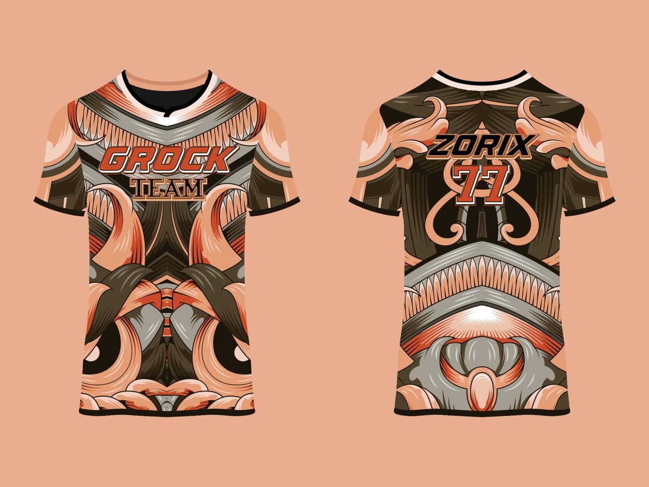 gaming jersey club abstract vector ontwerp