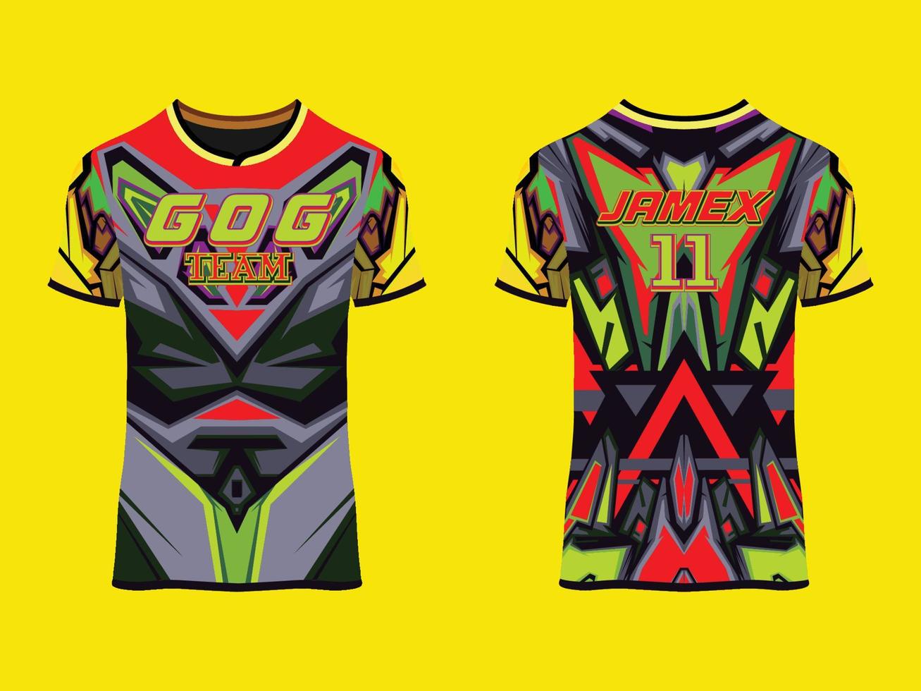 gaming jersey club abstract vector ontwerp