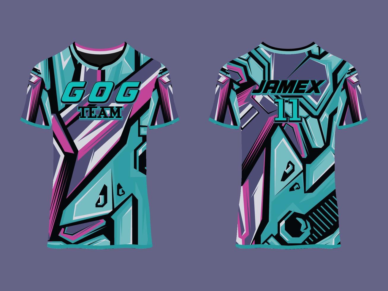 gaming jersey club abstract vector ontwerp