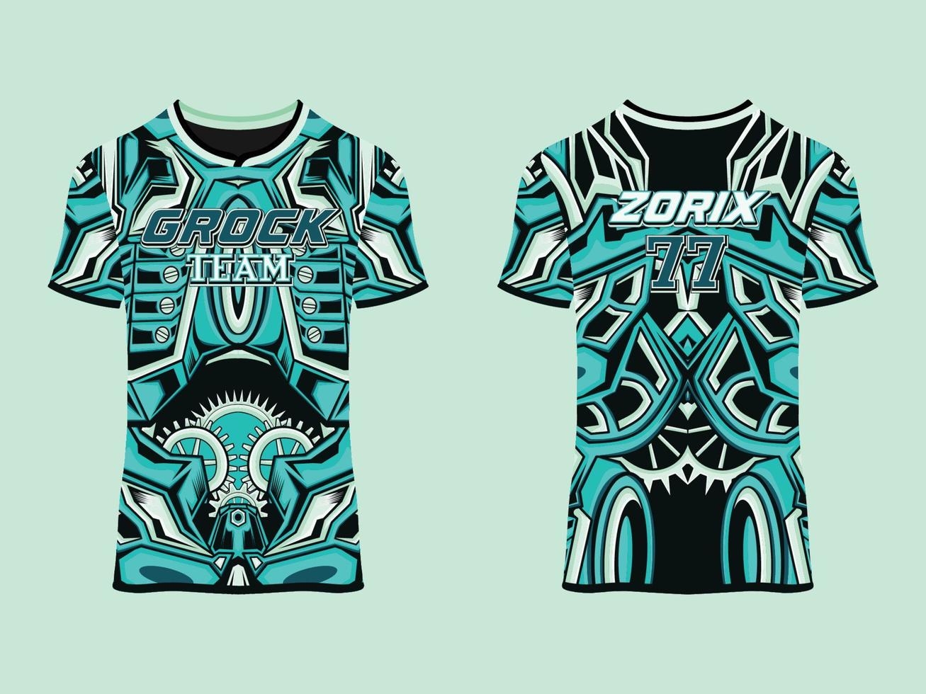 gaming jersey club abstract vector ontwerp