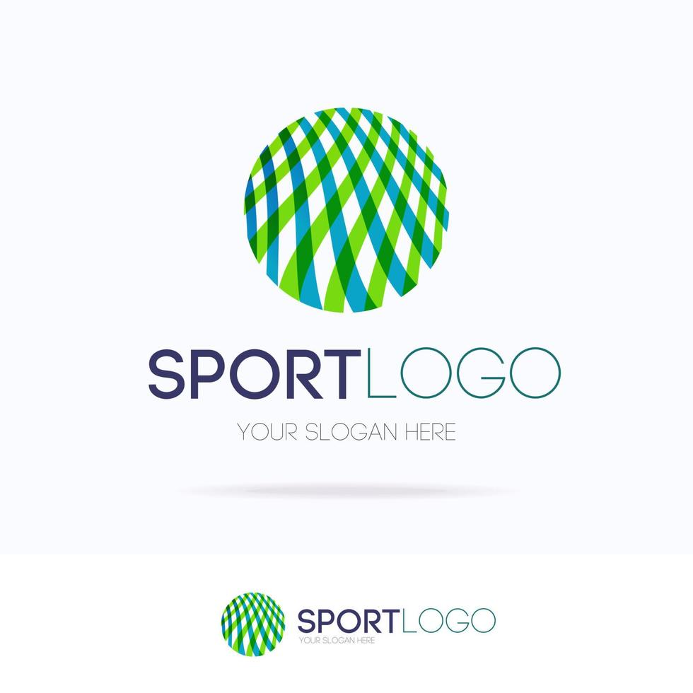 sportlogo bestaande uit bewegingslijnen vector