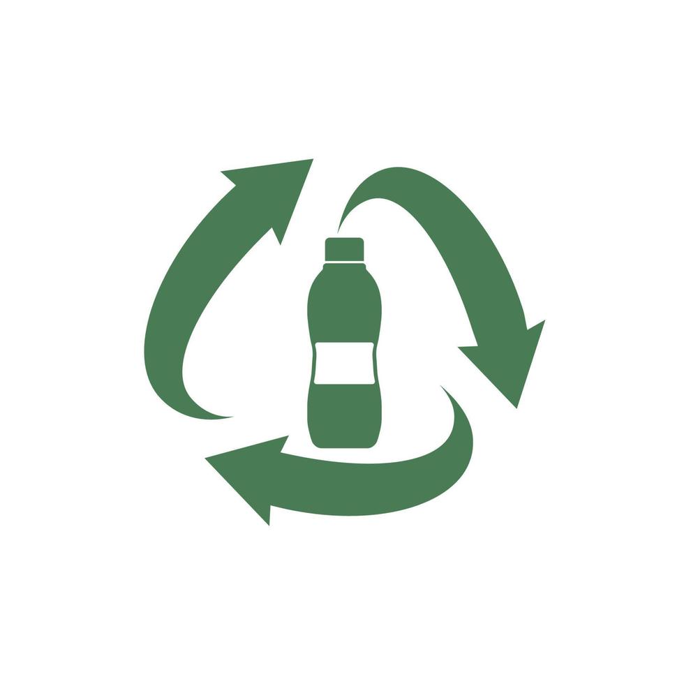 vector huisdier plastic fles recycle symbool