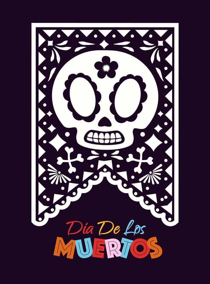 dia de los muertos vakantie kleurrijke stijl vector