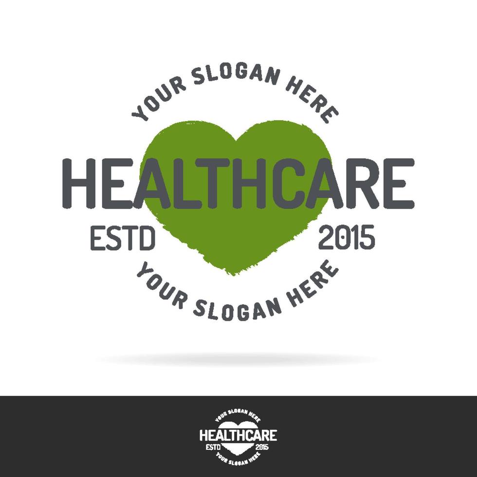 gezondheidszorg logo set kleurstijl vector