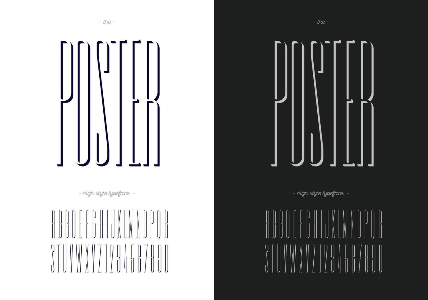 vector poster lettertype