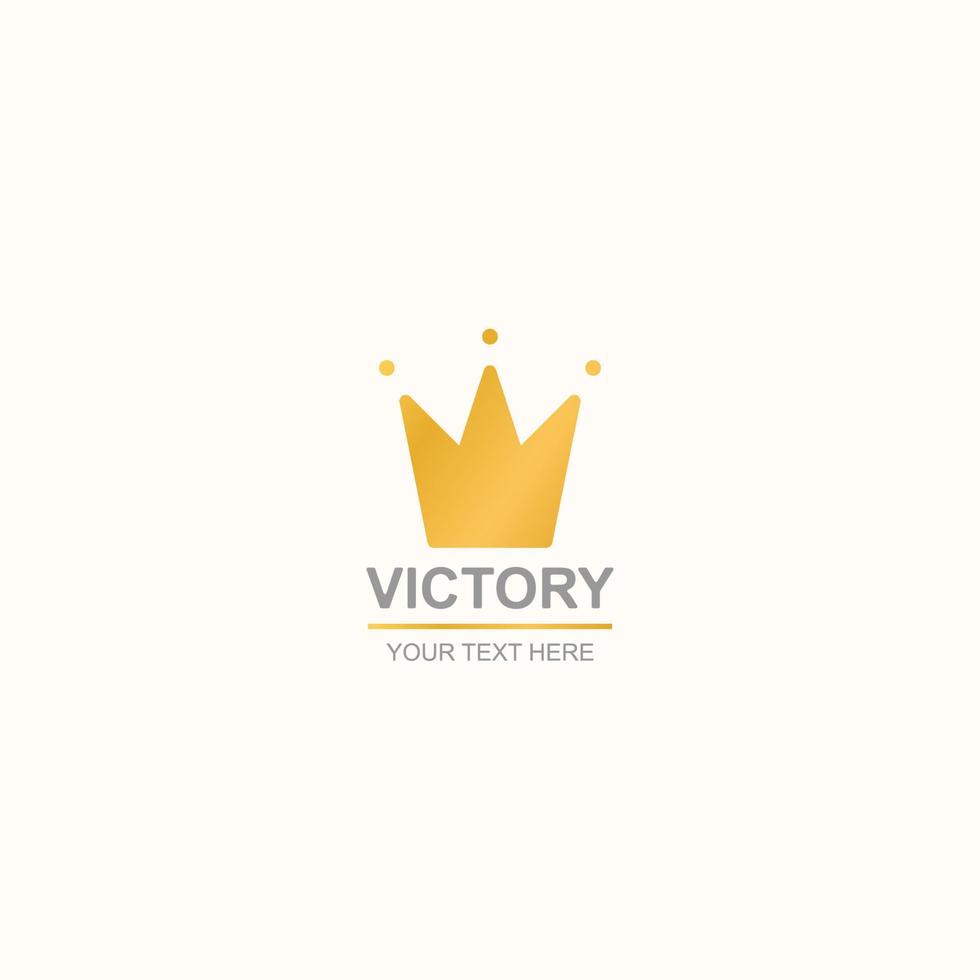 vector overwinning embleem gouden stijl
