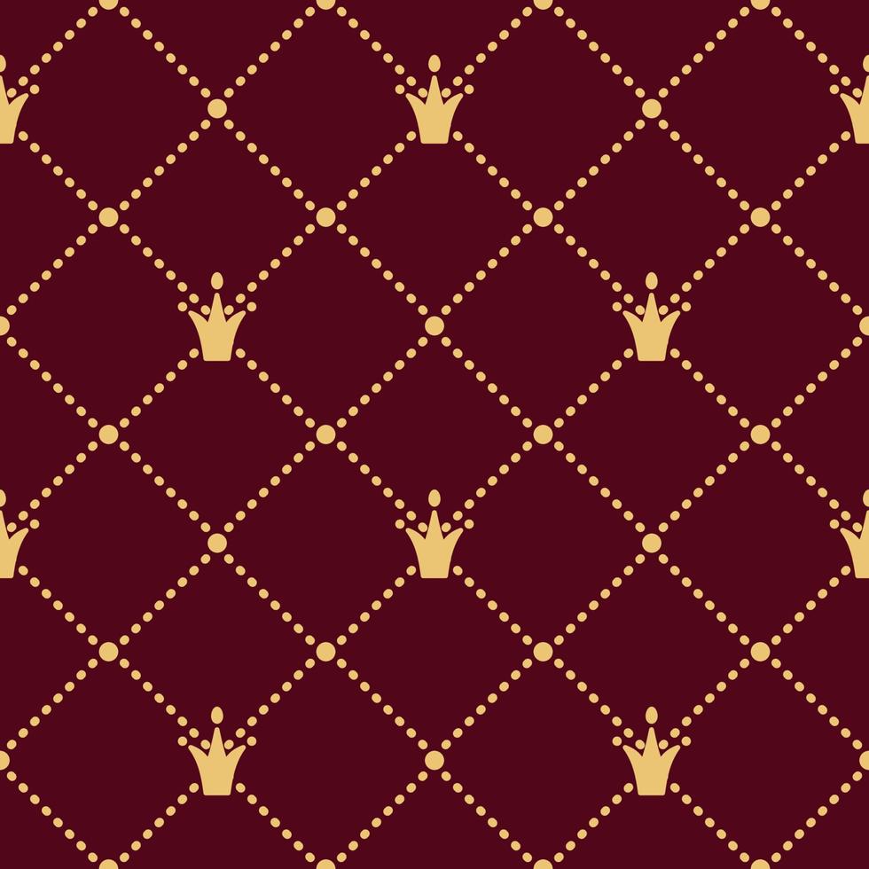 vector luxe kroon naadloos patroon