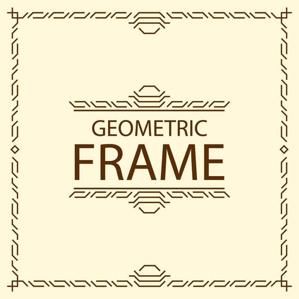 vector frame geometrische lijnstijl