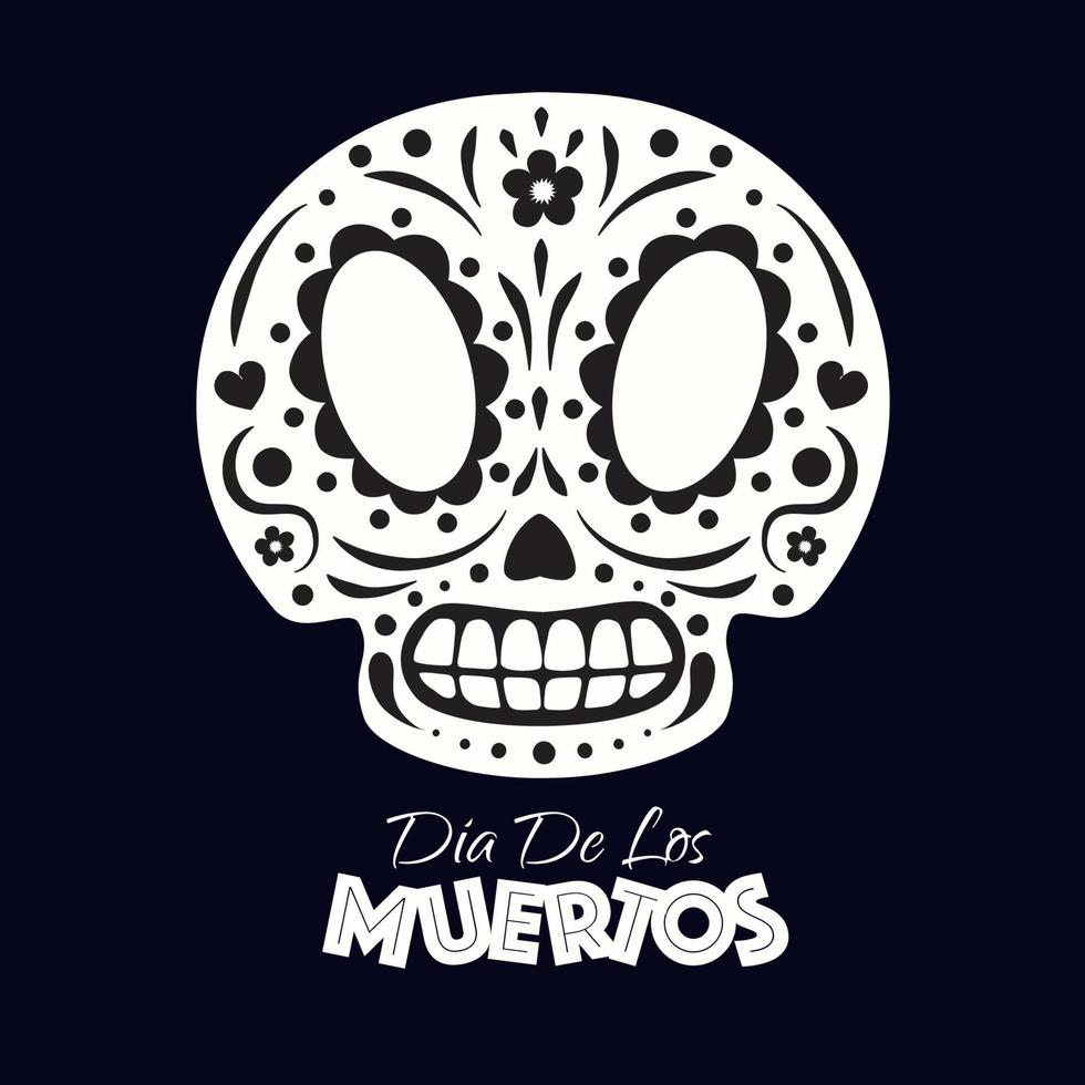 vector dia de los muertos illustratie banner cartoon stijl