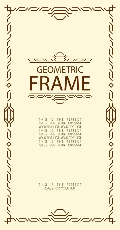 geometrische framelijnstijl vector