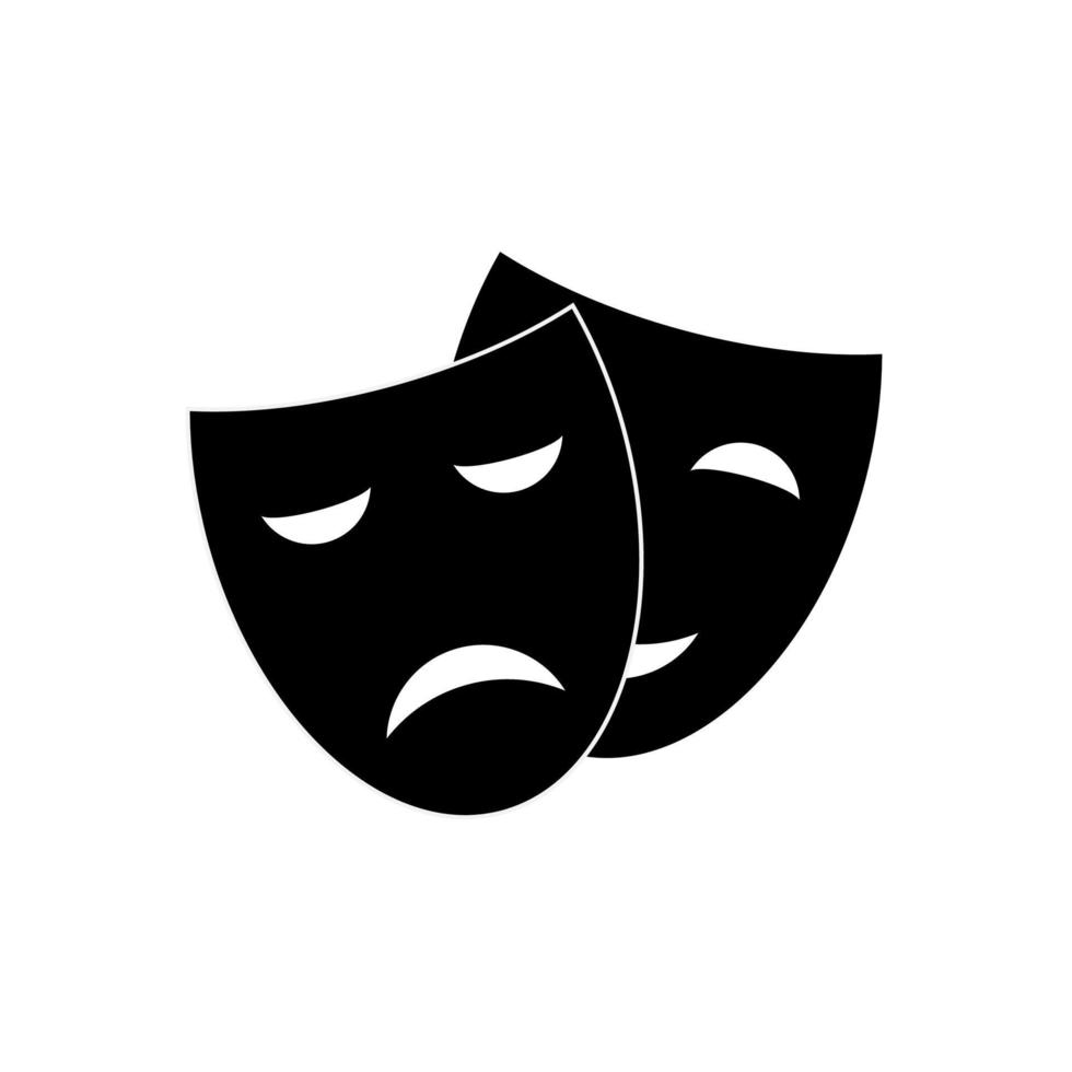 theater masker vector icon