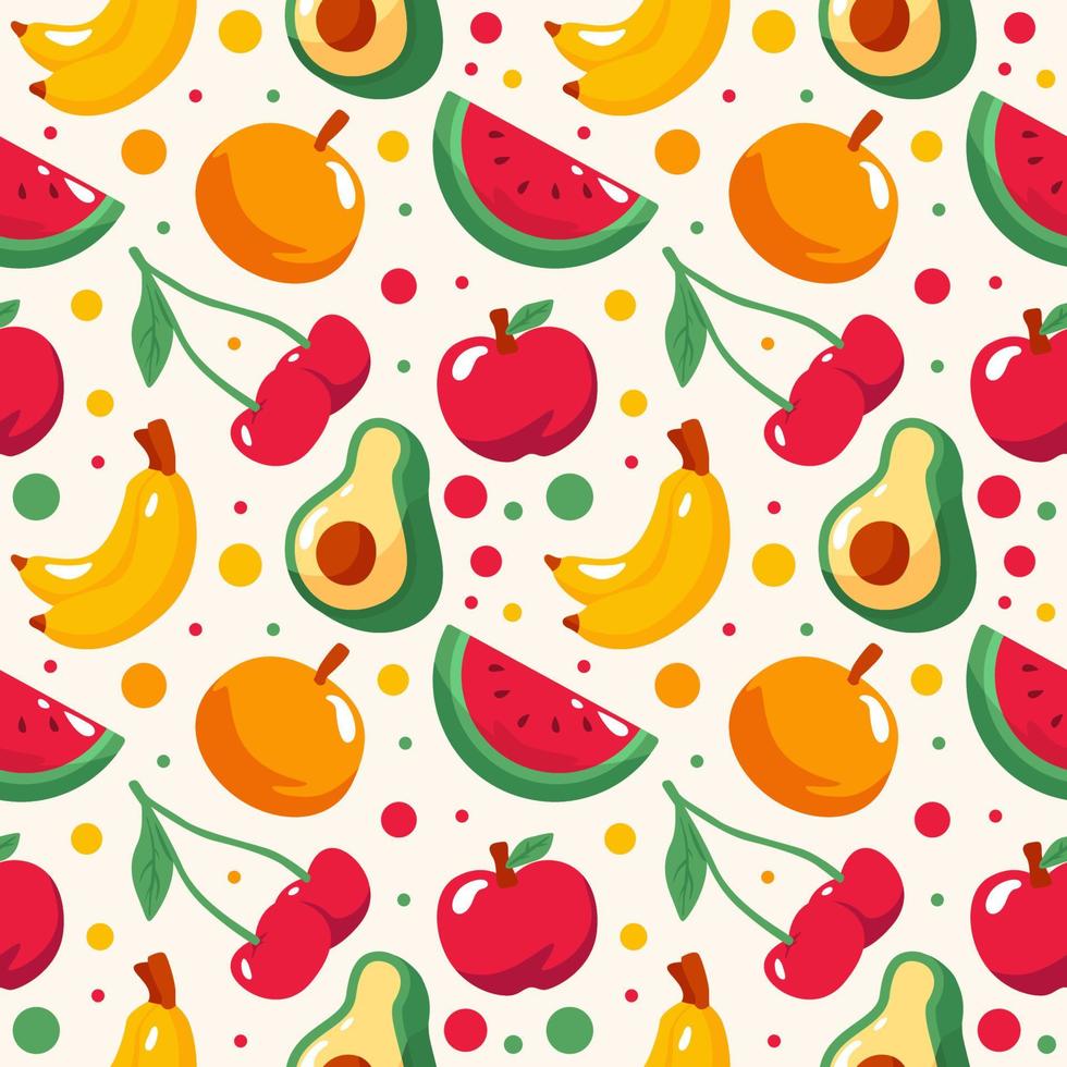 tropisch fruit naadloos patroon vector