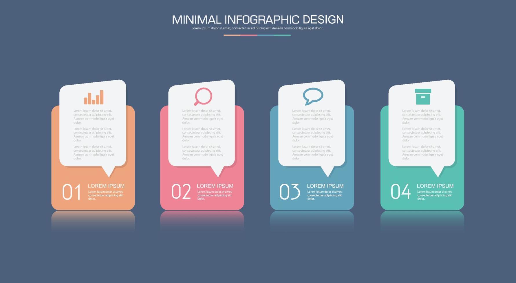 zakelijke infographic sjabloon met pictogram, vectorontwerpillustraties vector