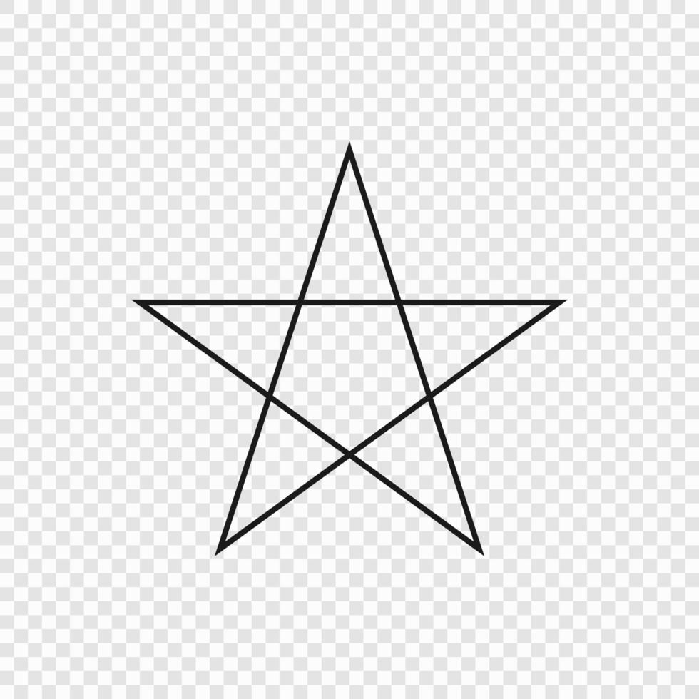 Klassieke ster met 5 punten vector