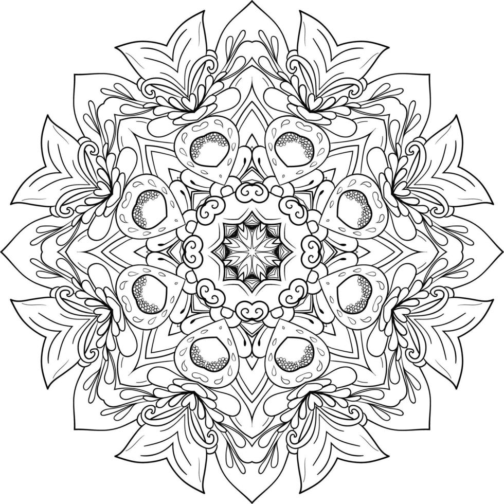 abstracte mandala-achtergrond vector