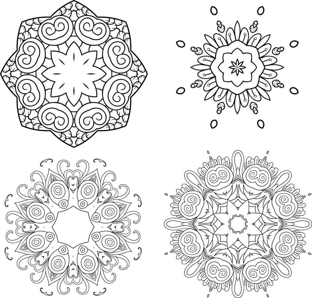 abstracte mandala-achtergrond vector