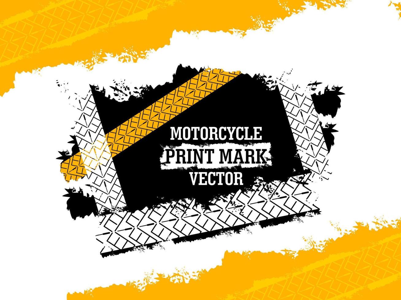 motorband print merk met grunge vector