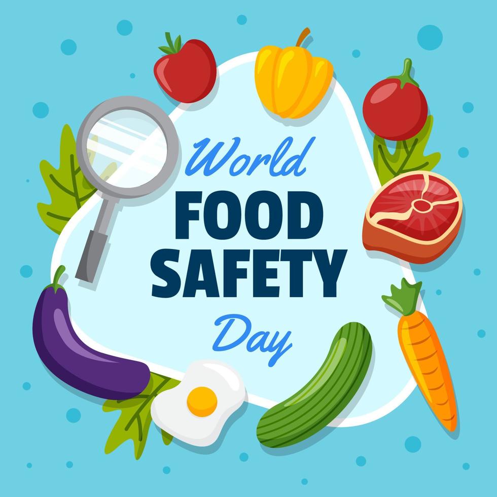wereld voedselveiligheidsdag concept vector