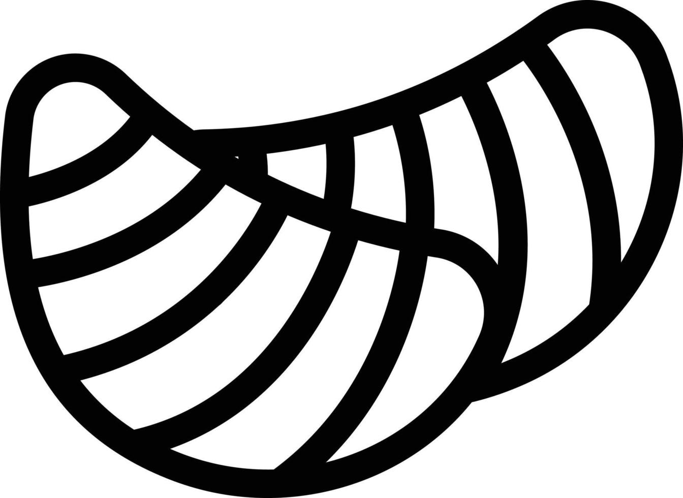 croissant vectorillustratie op een background.premium kwaliteit symbolen.vector iconen voor concept en grafisch ontwerp. vector