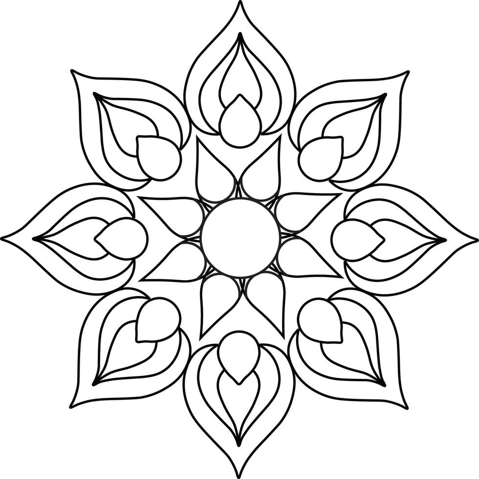 mandala kleurplaten vector